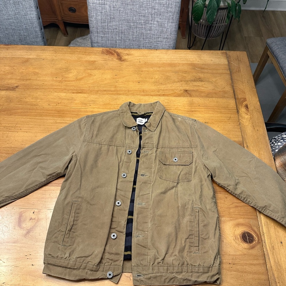 Flint And Tinder Waxed Trucker Jacket